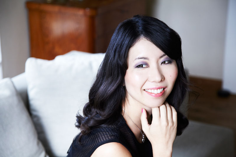 Pianist Miki Aoki, who is performing Saturday and Sunday in Phnom Penh. (Silke Woweries Photography)