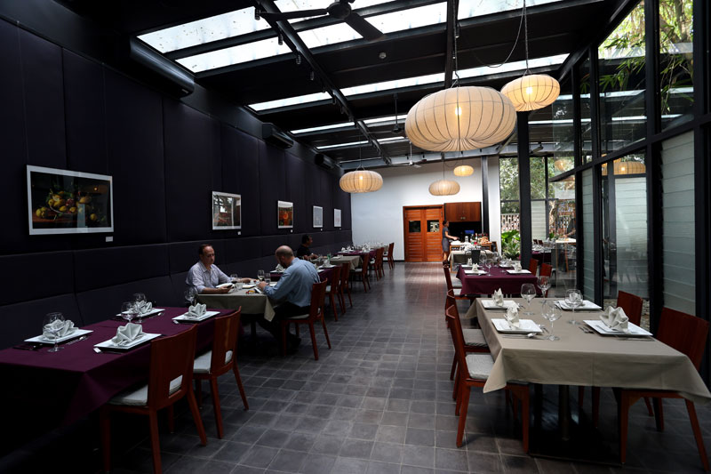Le Bistro restaurant at the Institut Francais. (Siv Channa)