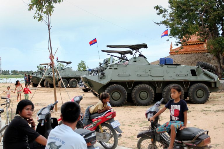 Soldiers, Armored Vehicles Spotted in Phnom Penh