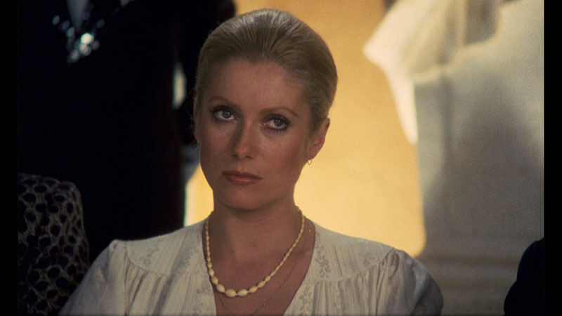 Catherine Deneuve appears in a screenshot from the 1975 film 'Lovers Like Us.'