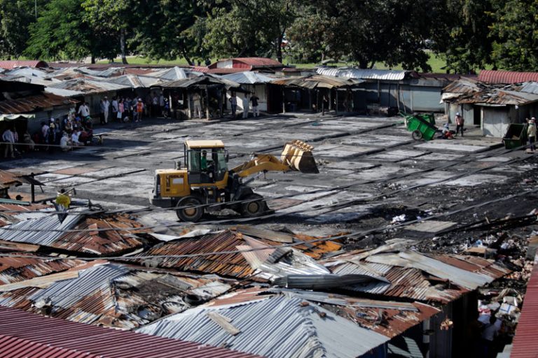 After Fire, Official Tells Vendors To Rebuild Stalls on Their Own