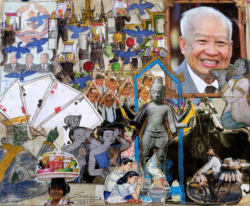 ‘In Front of the Royal Palace’ by Leang Seckon (Siv Channa/The Cambodia Daily)