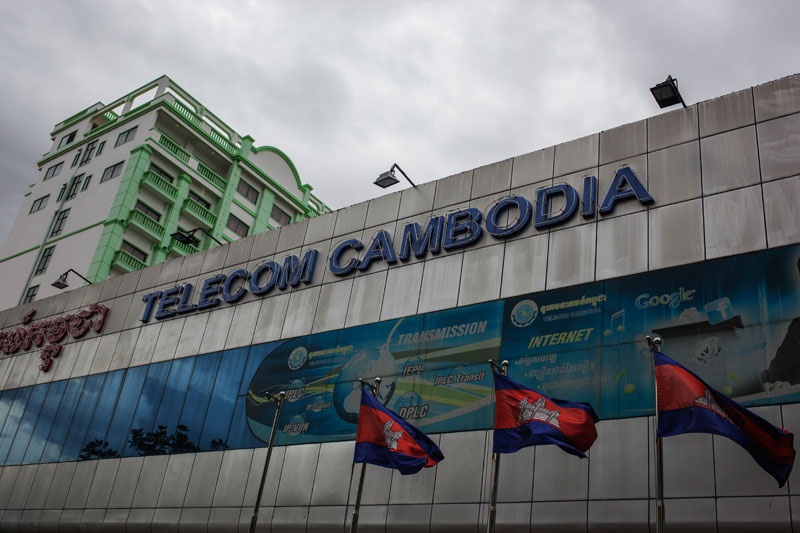 The Phnom Penh headquarters of Telecom Cambodia (Jens Welding Ollgaard/The Cambodia Daily)