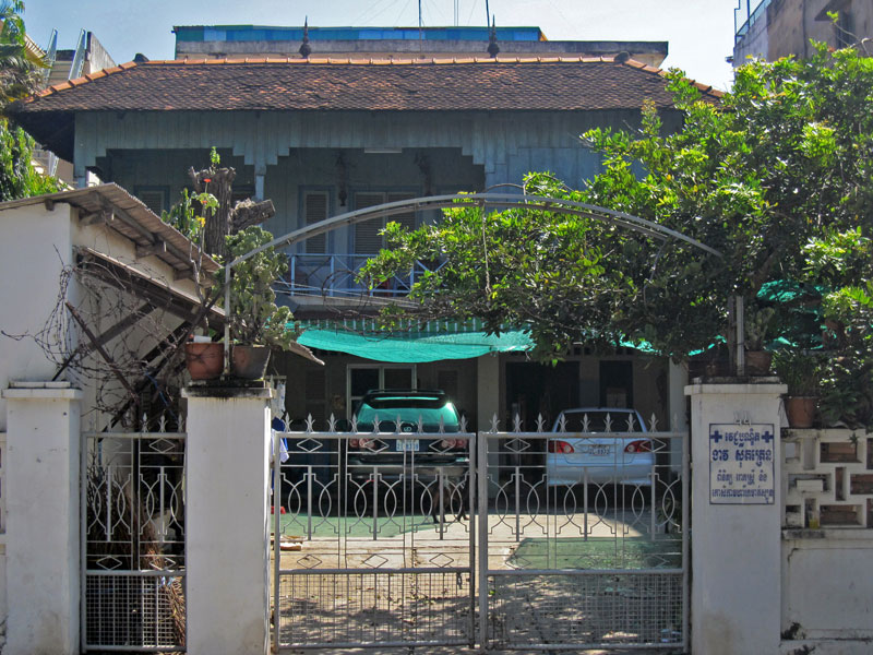 The house at 44 Street 242, where Pol Pot lived as a child and teenager, which is now a construction site (Steven Boswell) 