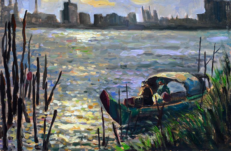 Students Paint Phnom Penh Scenes for Posterity