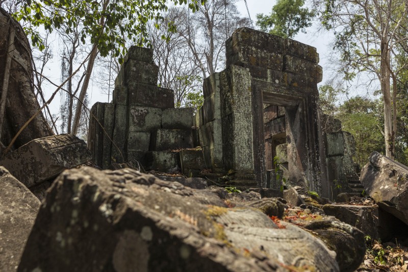 A damaged section of Preah Khan. (Enric Catala)
