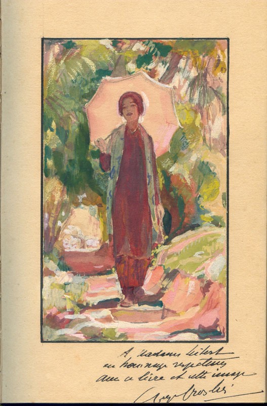 A watercolor by George Groslier depicting his book’s character, Kamlang (Francois Dore collection)