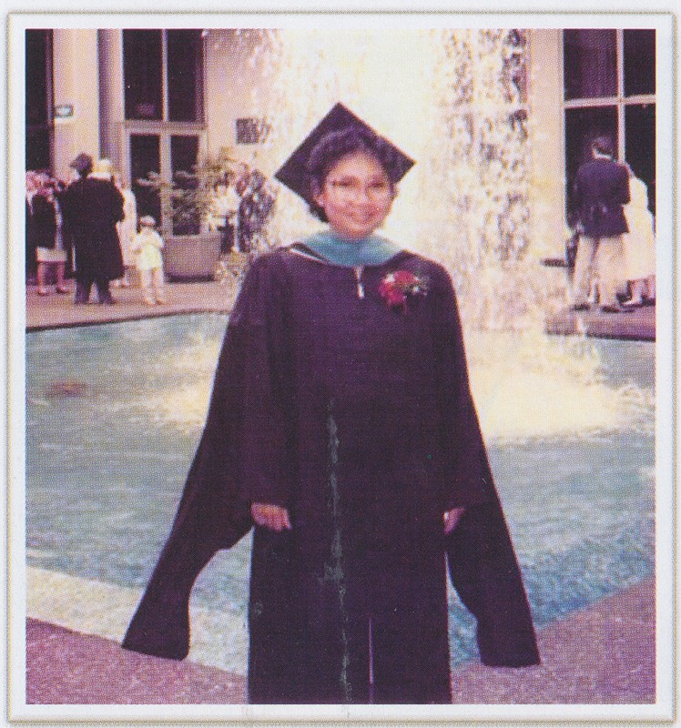Ms. Vannath at her graduation ceremony in 1991 (Chea Vannath collection) 