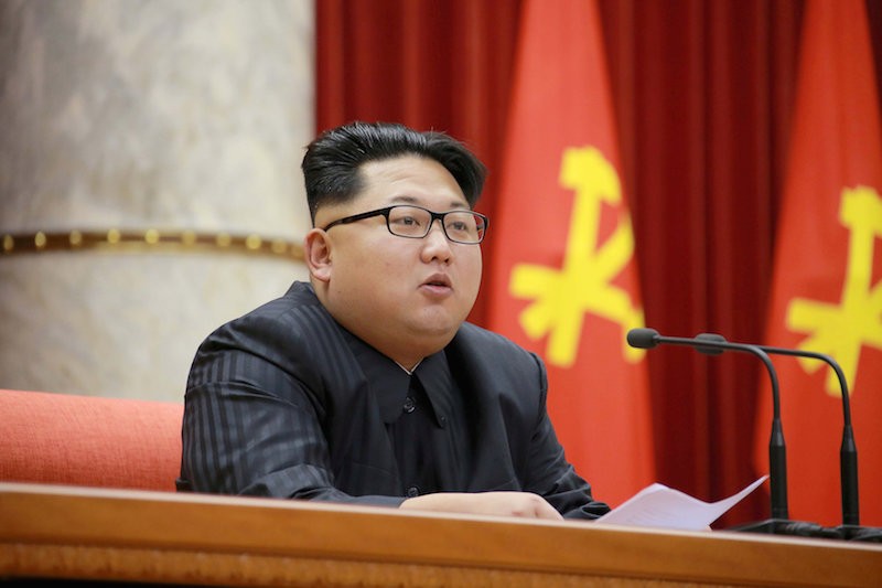 North Korean leader Kim Jong Un speaks during a meeting in Pyongyang, in this undated photograph released by the state-run Korean Central News Agency (KCNA) in December. (Reuters)