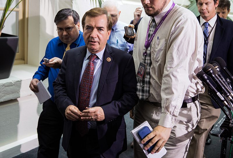US Congressman Ed Royce leaves a meeting in Washington in 2014. (Reuters)