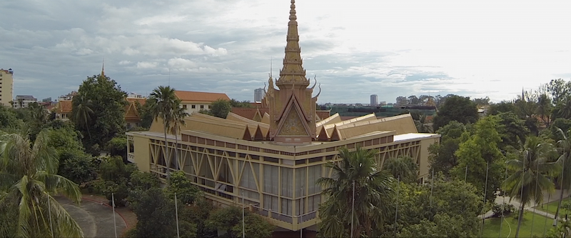 Phnom Penh's Chaktomuk Theater in a still image from 'The Man Who Built Cambodia' 
