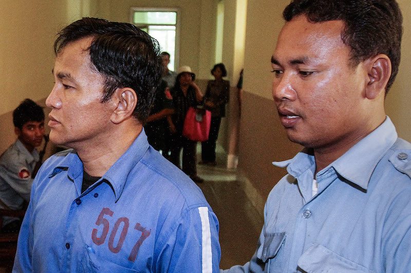 Som Ek attends a hearing at the Appeal Court in Phnom Penh in February 2012. (Siv Channa/The Cambodia Daily)