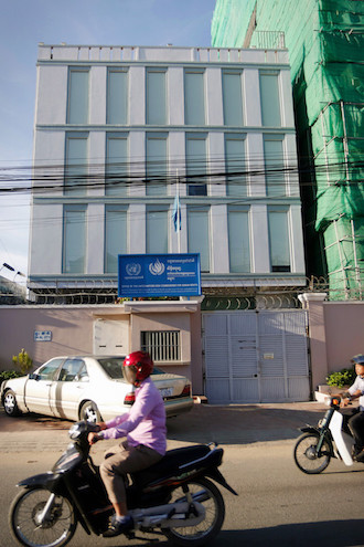 The office of the UN High Commissioner for Human Rights in Phnom Penh. (Siv Channa/The Cambodia Daily)
