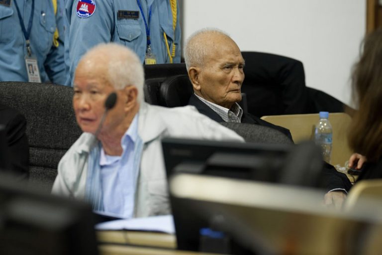 Samphan, Chea Interviews Used Against Them at Tribunal