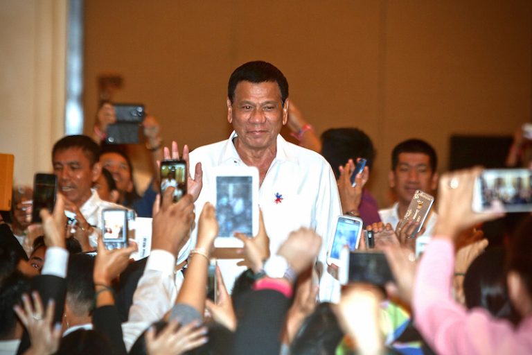 Duterte Defends Bloody Drug War on Arrival