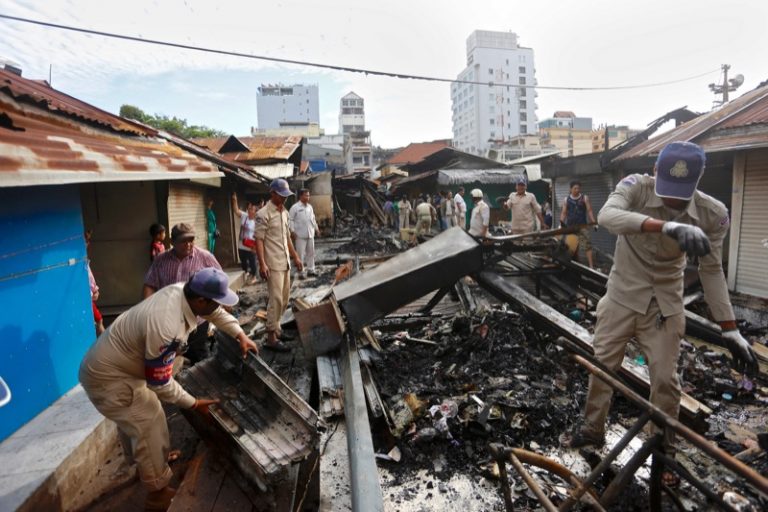 Livelihoods Burned in Phnom Penh Market Fire