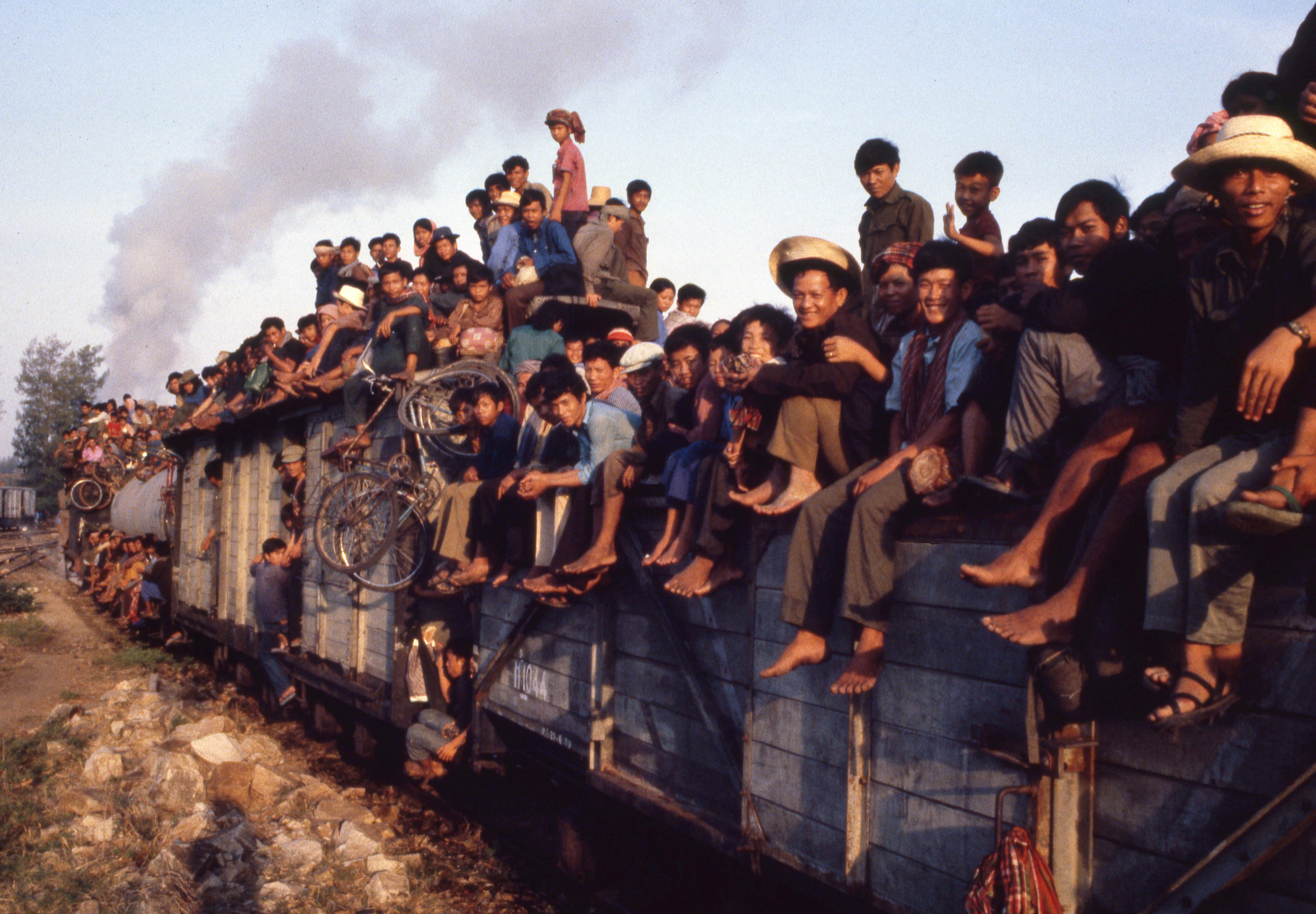 Train from Phnom Penh to Battambang City in April 1980. Photo John Burgess