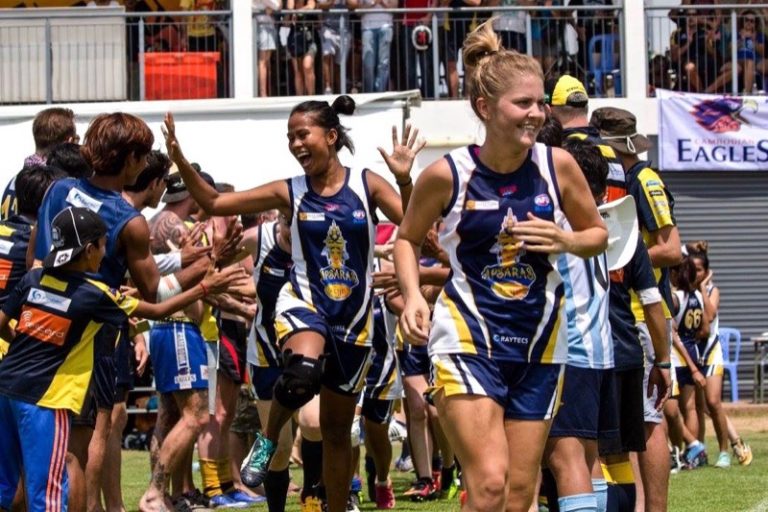 First Women’s Aussie Rules Footy Team Triumphs in Spirit
