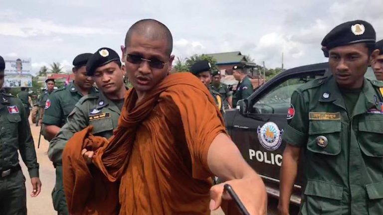 Four Monk Activists Detained Following Opposition March