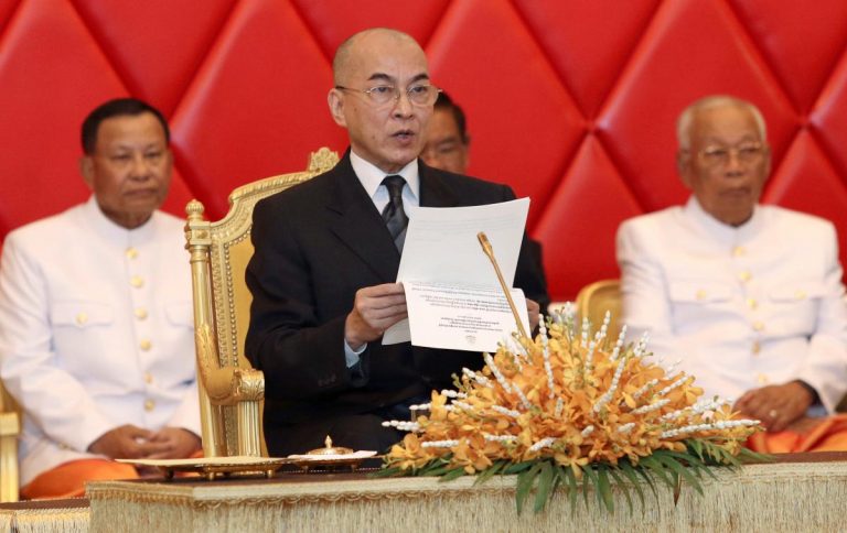 Cambodia king urges Senate dominated by ruling party to protect rights