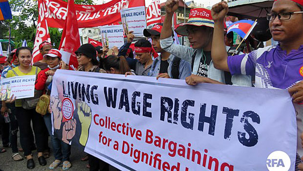 Workers in Myanmar, Laos, and Cambodia Call For Better Pay, Benefits