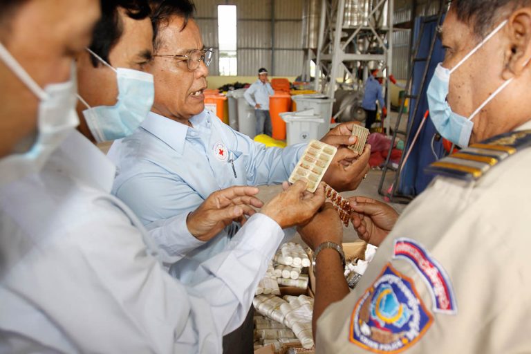 Cambodia destroys over 100 tons of inferior, chemical-contained food products