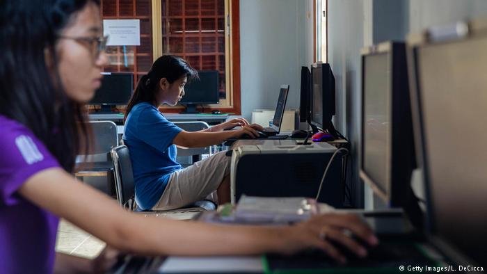 Cambodian girls defy gender barriers to excel in technology