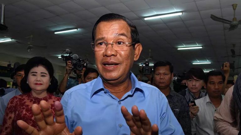 Cambodian opposition leader calls for protests