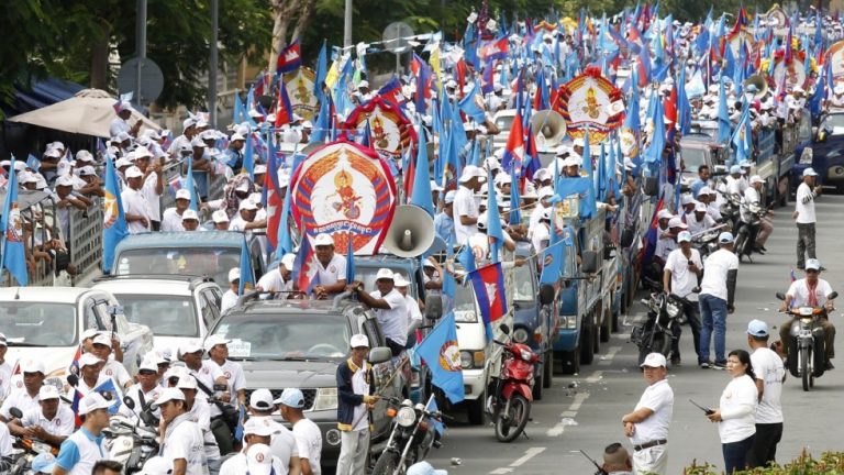Party on: Cambodia starts election campaign with doves and dancing
