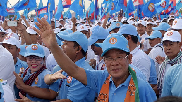 Cambodia’s PM Hun Sen Defends Opposition Ban on Final Day of Campaigning