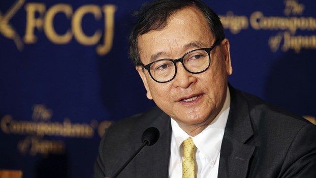 Former CNRP Chief Sam Rainsy Slams Cambodia’s PM Hun Sen For Holding Political Detainees ‘Hostage’
