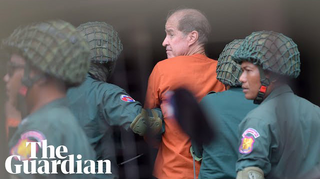 James Rickeston: Cambodia trial of Australian director begins – video