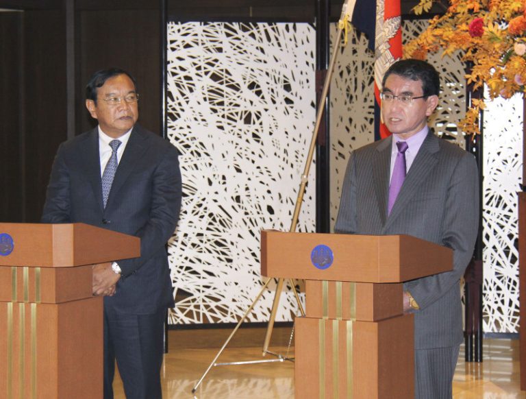 Japan’s Kono airs hopes for Cambodia’s continued democratization