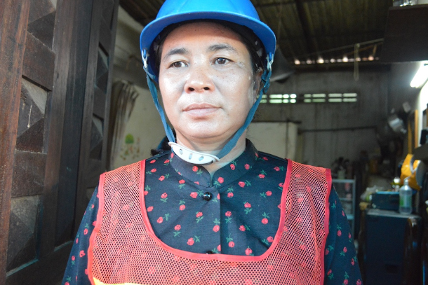 Female construction workers in Cambodia get short changed