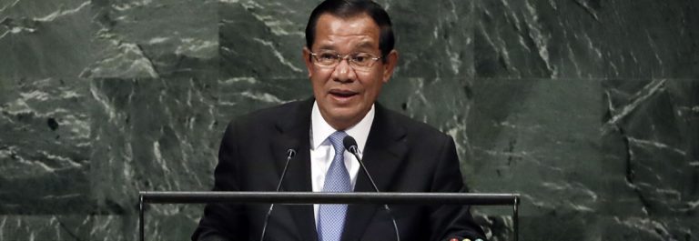 Hun Sen Returns to Cambodia Triumphant After Firebrand Speech to UN