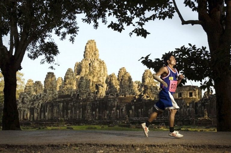 Japanese man finishes 2nd in Angkor Wat international half marathon