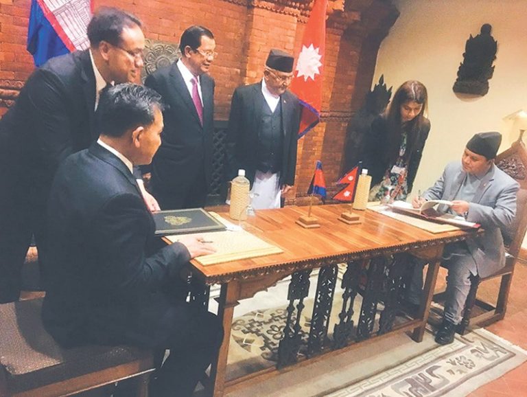 Nepal, Cambodia sign maiden air service pact
