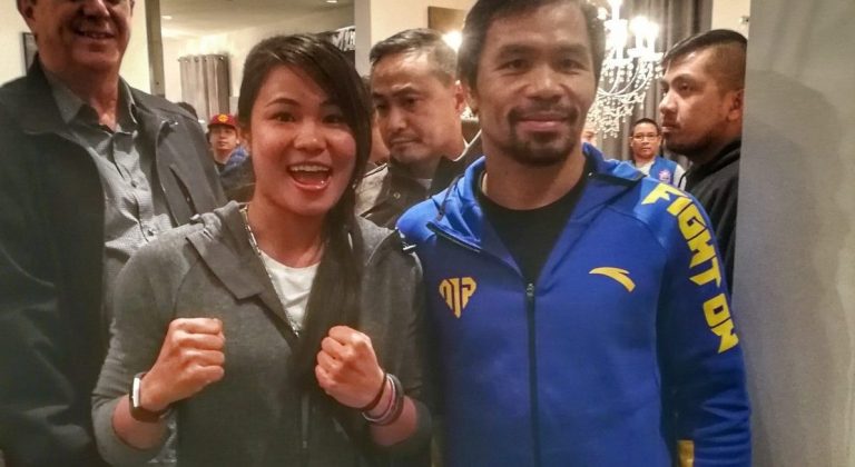 Manny Pacquiao makes lifetime dream come true for Cambodia’s first female MMA fighter