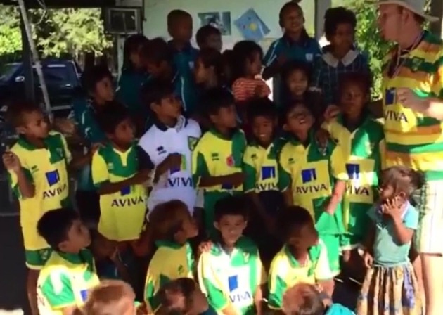 Orphans in Cambodia taught Norwich City’s ‘On the Ball City’ anthem