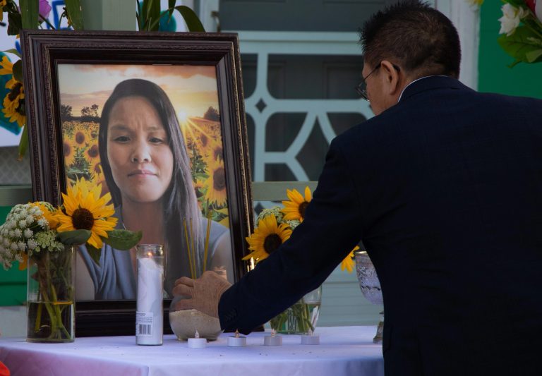 At Cambodia Town vigil for slain mother, mourners seek to end silence about domestic violence