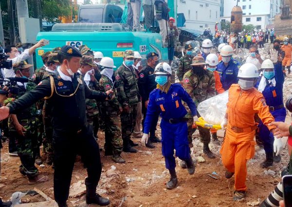Rescuers find two alive in collapsed building in Cambodia