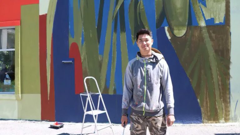 Mural painter brings Cambodian-Chinese family roots to Montreal streets