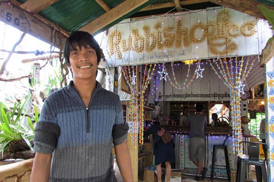 Plastic cups runneth over at Cambodia’s Rubbish Cafe