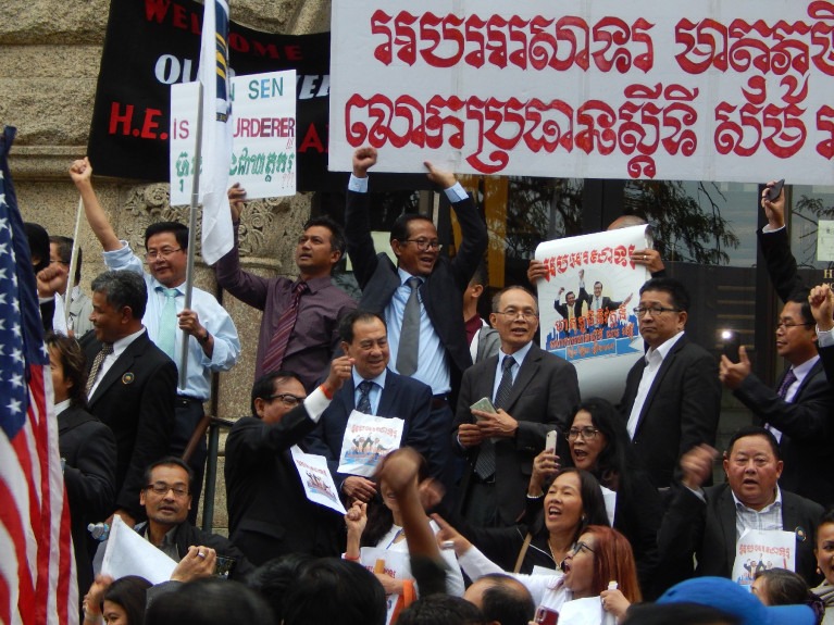 Cambodians march for democracy