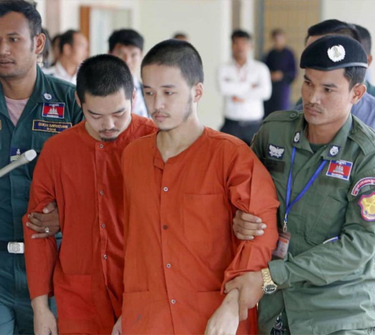 Cambodian court convicts two Japanese in murder of taxi driver
