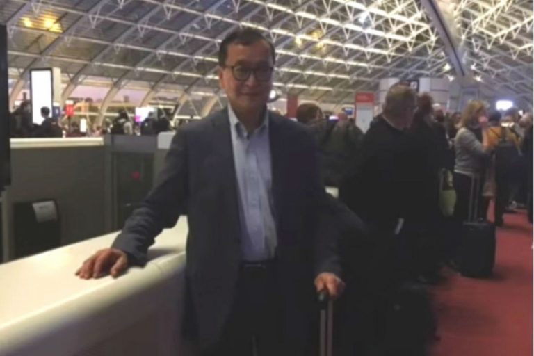 Sam Rainsy lands in Malaysia as Hun Sen’s government vows to ‘destroy him’