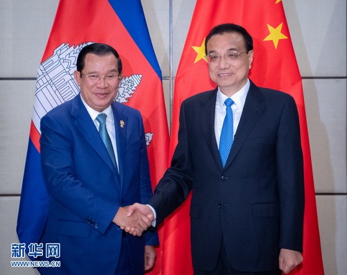 Li Keqiang Meets with Prime Minister Hun Sen of Cambodia
