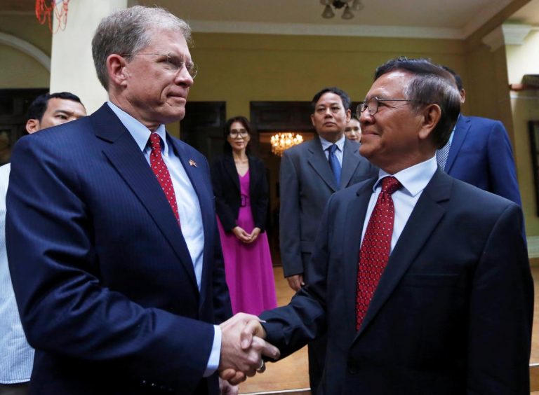 Cambodian opposition leader meets U.S., French envoys after house arrest lifted