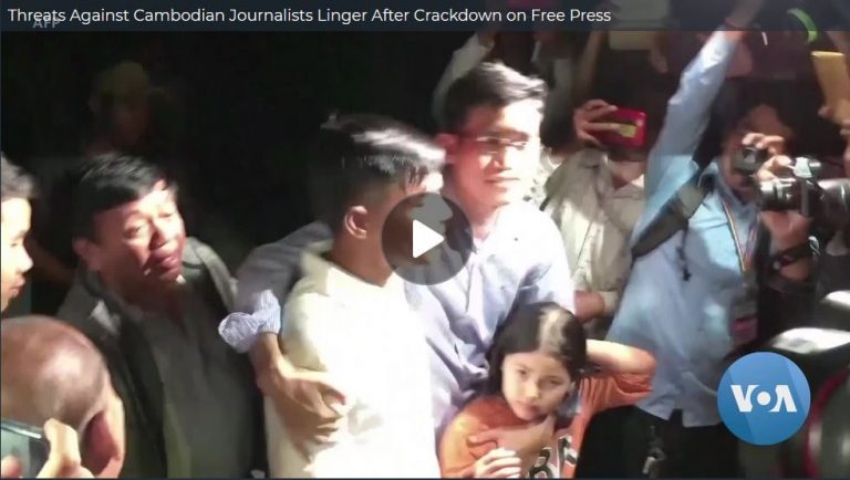 Threats Against Cambodian Journalists Linger After Crackdown on Free Press (video)