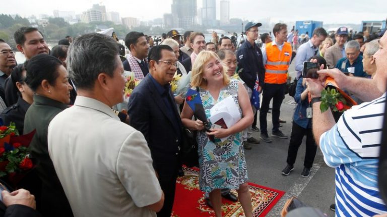 Cambodia stages PR stunt with passengers of ‘coronavirus’ cruise ship